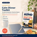 Calm Dinner Toolkit digital product mockup for ADHD working moms
